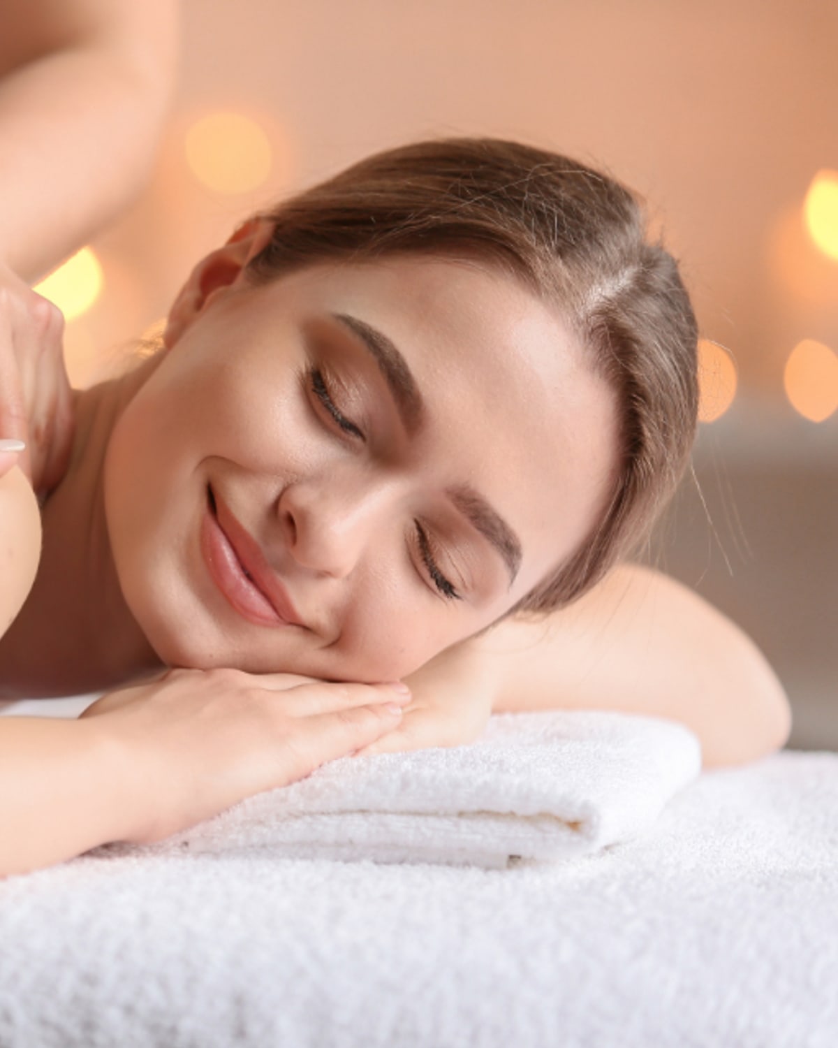 Woman preparing body care products before a wedding